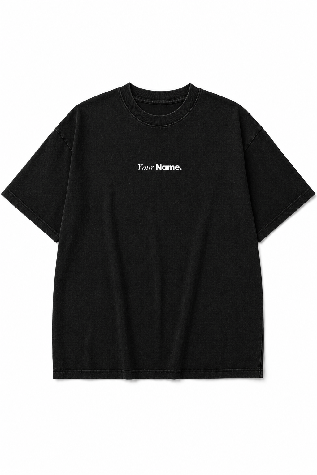 Customisable Black Oversized T-Shirt – Premium 220 GSM Cotton (Unisex)