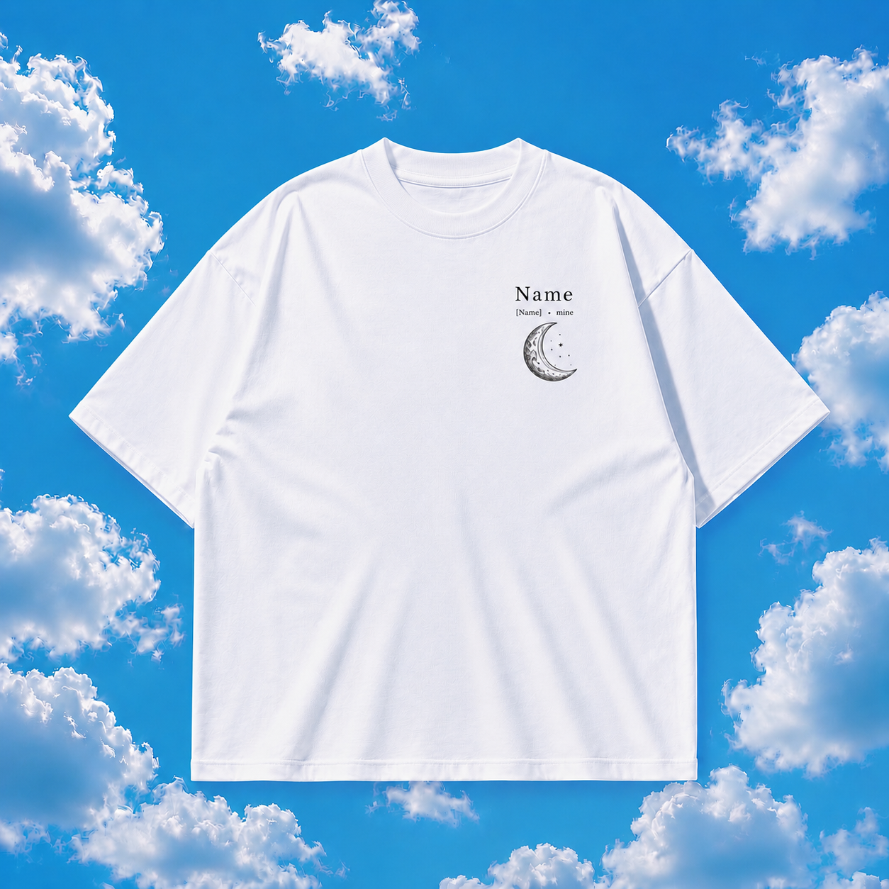 Custom Name & Meaning Couple Oversized T-shirts