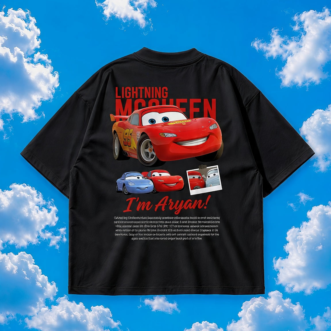 McQueen Custom Name Men’s Oversized T-shirt