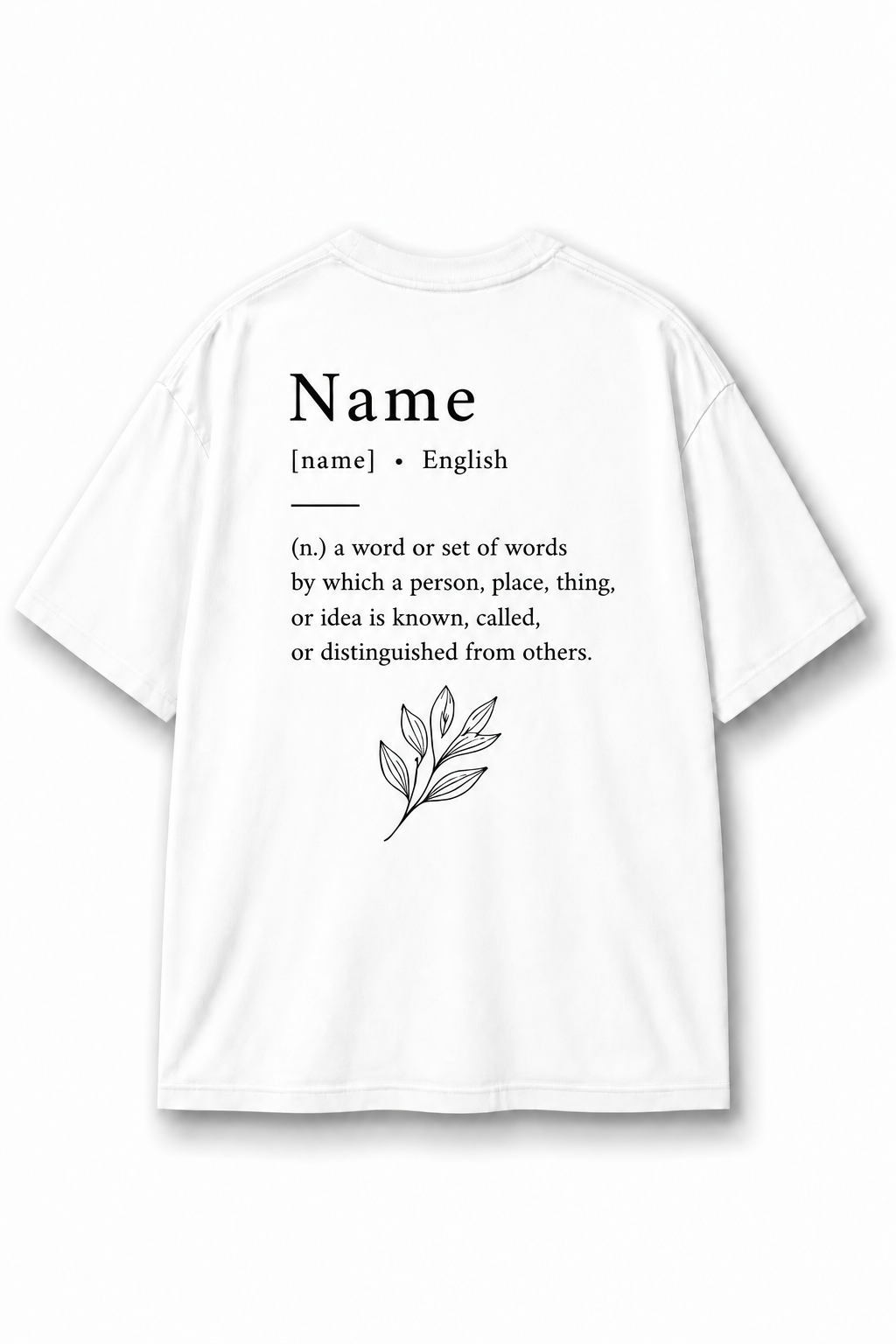 Customisable White Oversized T-Shirt – Premium 220 GSM Cotton (Unisex)