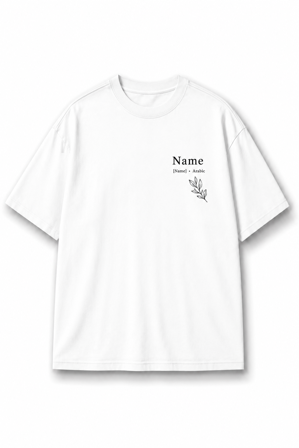 Customisable White Oversized T-Shirt – Premium 220 GSM Cotton (Unisex)